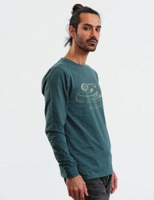 GARY MASH Langarmshirt Scott Atmosphere aus Biobaumwolle