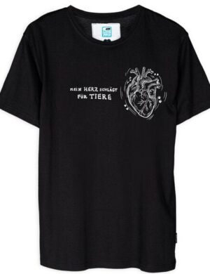 GARY MASH T-Shirt Herz für Tiere aus Bio-Baumwolle