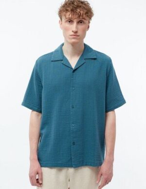 Givn Berlin Bowling-Shirt GBLUCA relaxed aus Bio-Baumwoll Musselin