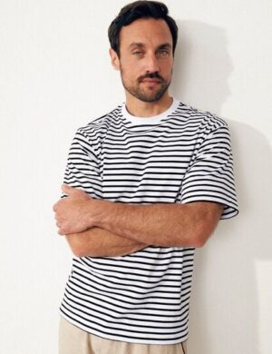 Givn Berlin Gestreiftes T-Shirt GBLASSE aus Bio-Baumwolle