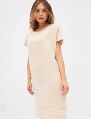 Givn Berlin Leinenkleid BLAIR aus Leinen – Beige (Linen)