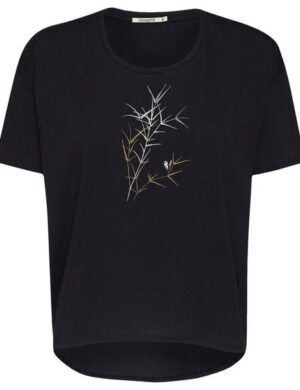 GREENBOMB Print T-Shirt Nature Bird Reed Feel