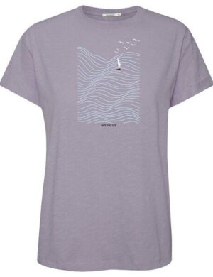 GREENBOMB Print T-Shirt Nature High Sea Stop