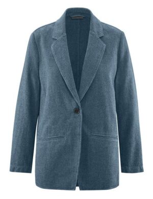 HempAge Damen Blazer Pepita Hanf/Biobaumwolle
