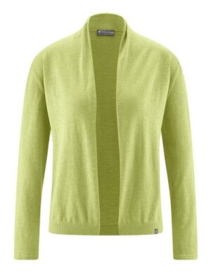 HempAge Damen-Cardigan mit Schalkragen Hanf/Biobaumwolle