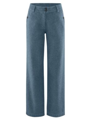 HempAge Damenhose mit Pepita-Muster Hanf/Biobaumwolle