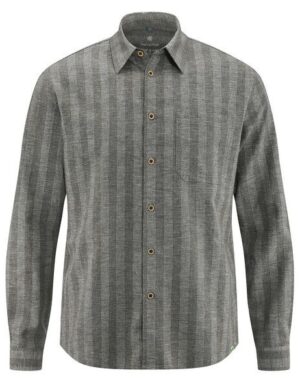 HempAge Gestreiftes Hemd Hanf/Biobaumwolle Casual Fit