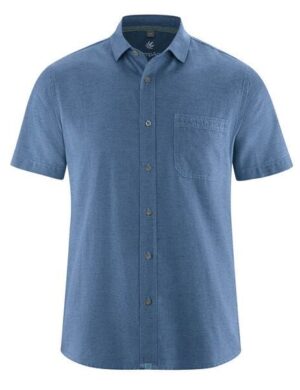HempAge Herren Hemd Kurzhemd Hanf/Biobaumwolle