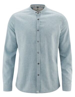 HempAge Herren Langarm Hemd Hanf/Bio-Baumwolle