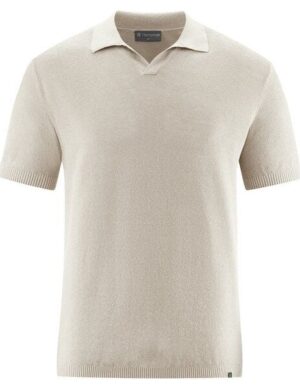 HempAge Herren Sommer Strick-Polo Hanf/Biobaumwolle