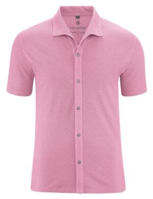HempAge Jersey Pique Hemd Hanf/Biobaumwolle