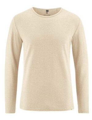 HempAge Klassisches Langarmshirt Hanf/Biobaumwolle