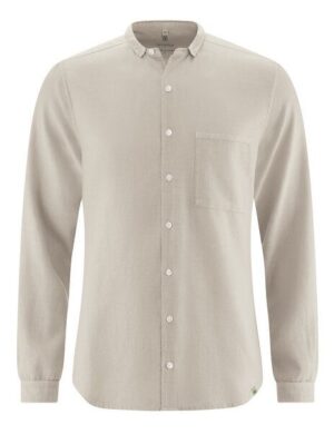 HempAge Langarmhemd Hanf/Biobaumwolle
