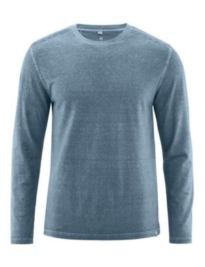 HempAge Langarmshirt mit mittiger Naht Hanf/Biobaumwolle