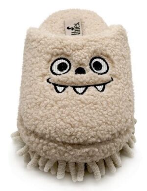 Veganer thies ® Eco Monstimop Teddy Slipper aus kuscheligem recyceltem PES
