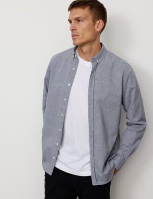 Herren Hemd aus Bio-Baumwoll-Leinen Mix – CORN – recolution