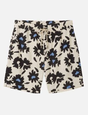 Herren Shorts aus Leinen und LENZING ECOVERO Viskose Mix – CURRY BLOOM – recolution