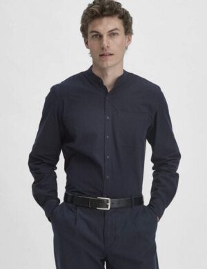 hessnatur Hemd Regular aus Bio-Baumwolle mit Hanf und Yak