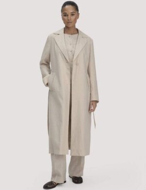 hessnatur Mantel Regular aus reinem Leinen