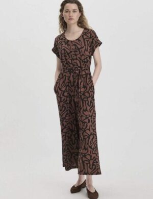 hessnatur Print Jersey Jumpsuit Oversize aus reiner Bio-Baumwolle
