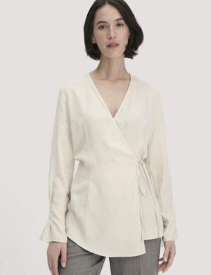 hessnatur Wickelbluse Regular aus reinem TENCEL Lyocell