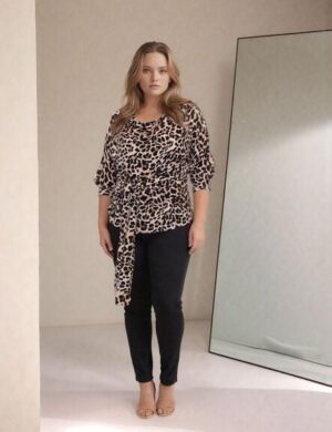 Ingoria LANNA wendbares Blusenshirt aus TENCELModal (Print)