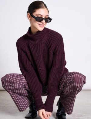 JAN N JUNE Bio-Baumwolle Rollkragenpullover OLA GOTS