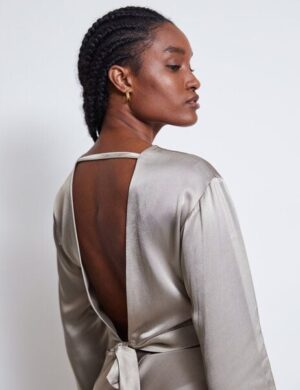 JAN N JUNE Bluse mit Rückenausschnitt VIHM