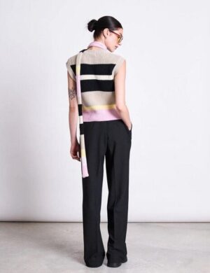 JAN N JUNE GESTREIFTE WESTE FRI MULTICOLOR GOTS