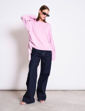 JAN N JUNE Sweater mit Bindedetail CAPER GOTS