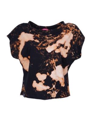 Lena Schokolade Black bleach Shirt aus Bio-Baumwolle