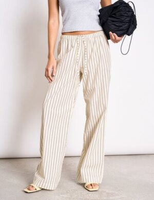 JAN N JUNE Weite Mid Rise Baumwollhose CETOS GOTS