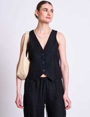 JAN N JUNE Weste HVIDE