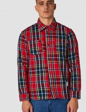 Kings Of Indigo Kariertes Flanellhemd Juntoku aus Bio-Baumwolle