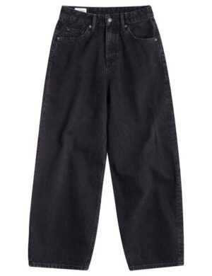 Kings Of Indigo Leila Cropped High Waist Balloon Shape Holo Black Used