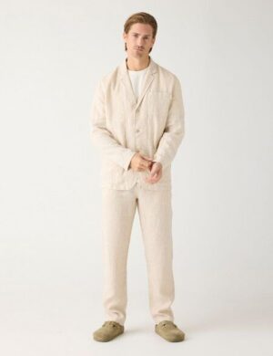 KnowledgeCotton Apparel Chinohose CHUCK aus Bio-Leinen