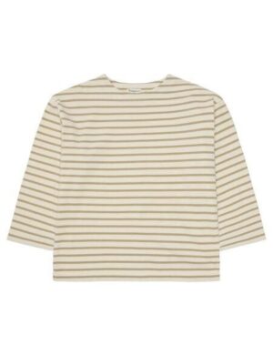 KnowledgeCotton Apparel Gestreiftes Langarmshirt aus Bio-Baumwolle