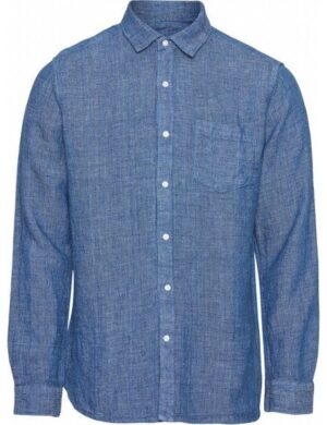 KnowledgeCotton Apparel Hemd – ELDER LS small striped linen shirt