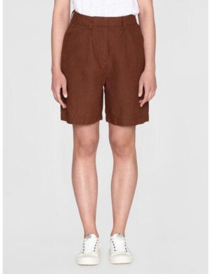 KnowledgeCotton Apparel High-Waist Shorts POSEY aus Bio-Leinen