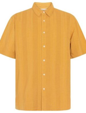 KnowledgeCotton Apparel Kurzarm-Hemd Relaxed Structure