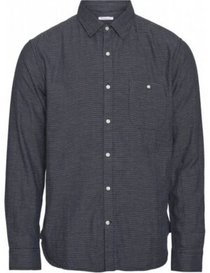 KnowledgeCotton Apparel Larch Langarm Hemd double layer