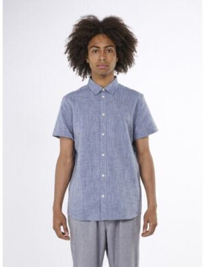 KnowledgeCotton Apparel Larch Shortsleeve Linen Shirt GOTS