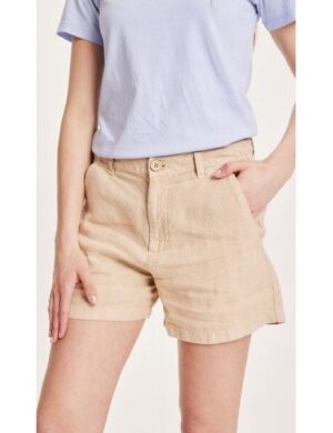 KnowledgeCotton Apparel Leinenshorts – SENNA loose shorts – aus Bio-Leinen