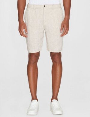 KnowledgeCotton Apparel Loose Herringbone Leinen SHORTS