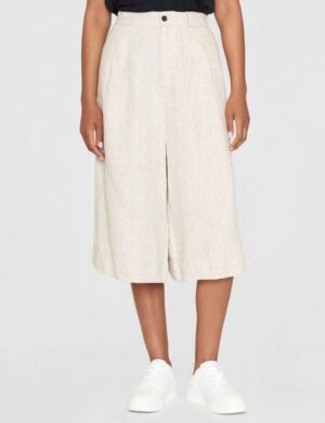KnowledgeCotton Apparel Midihose BAGGY LINEN aus Bio-Leinen