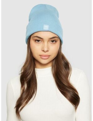 KnowledgeCotton Apparel Mütze – Rib Beanie – aus Bio-Baumwolle mit Logo Patch