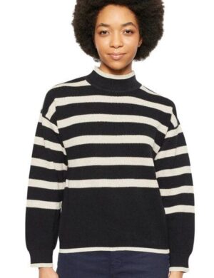 KnowledgeCotton Apparel Pullover Cotton Micro Bubble Crew Neck Knit