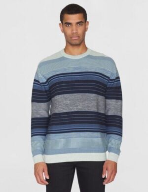 KnowledgeCotton Apparel Strickpullover MULTICOLOR STRIPED aus Bio-Baumwolle