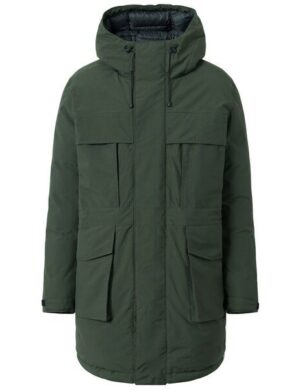 KnowledgeCotton Apparel Wattierte Jacke APEX CANVAS long padded coat
