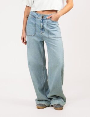 Kuyichi FARRAH Flare Jeans (Worker Steel blue)